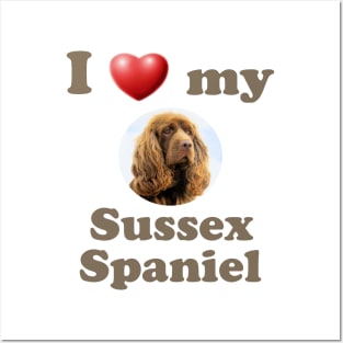 I Love My Sussex Spaniel Posters and Art